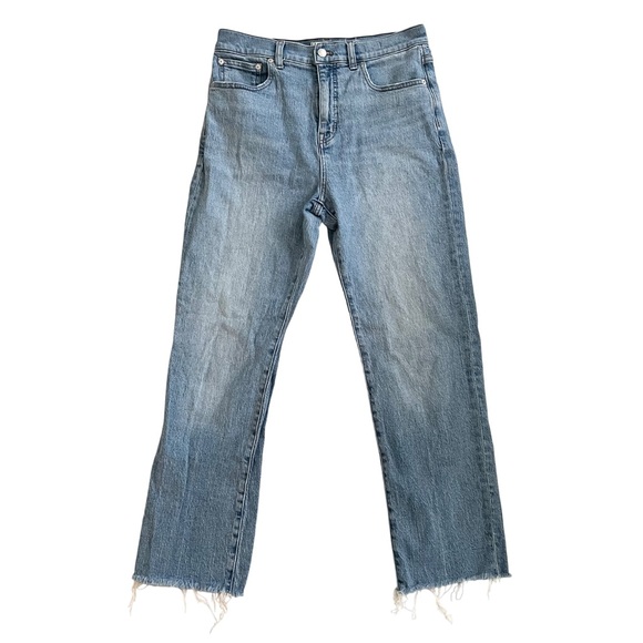 Madewell The '90s Straight Jean in Rondell Wash, Raw Hem, High Rise, Size 28 - Picture 2 of 10